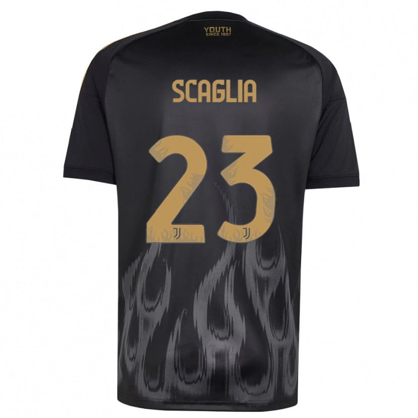 Danxen Heren Filippo Scaglia #23 Zwart Bruin Thuisshirt Derde Tenue 2026/27 T-Shirt België