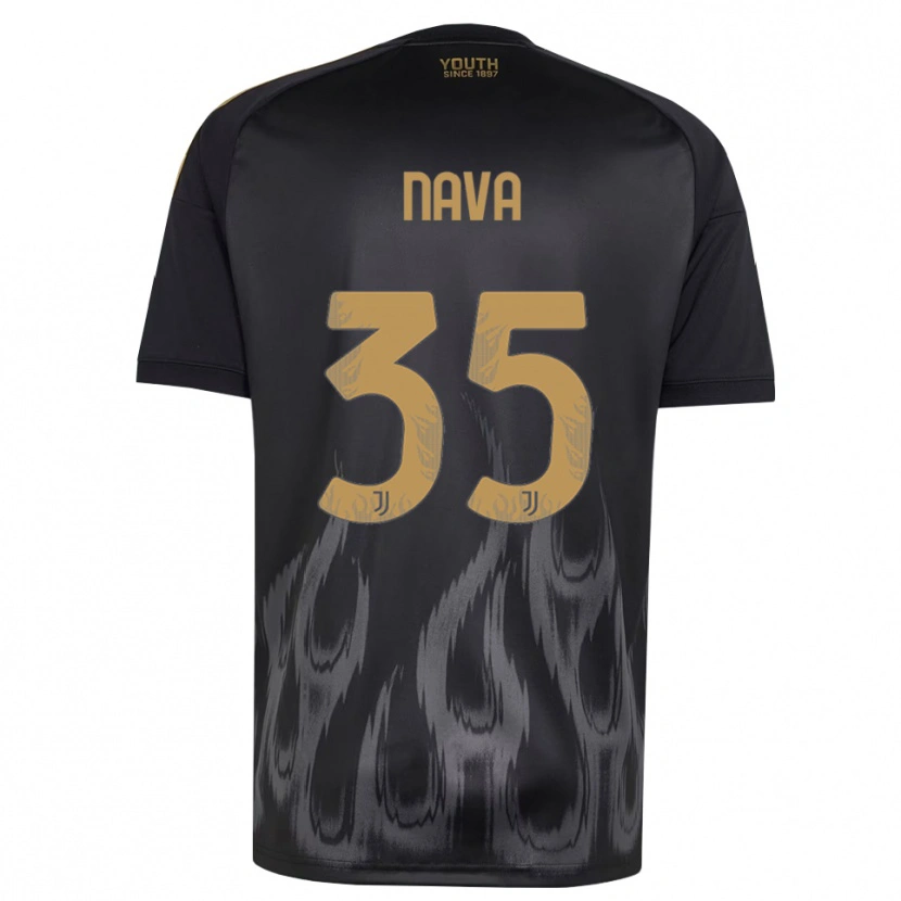 Danxen Heren Sebastiano Nava #35 Zwart Bruin Thuisshirt Derde Tenue 2026/27 T-Shirt België
