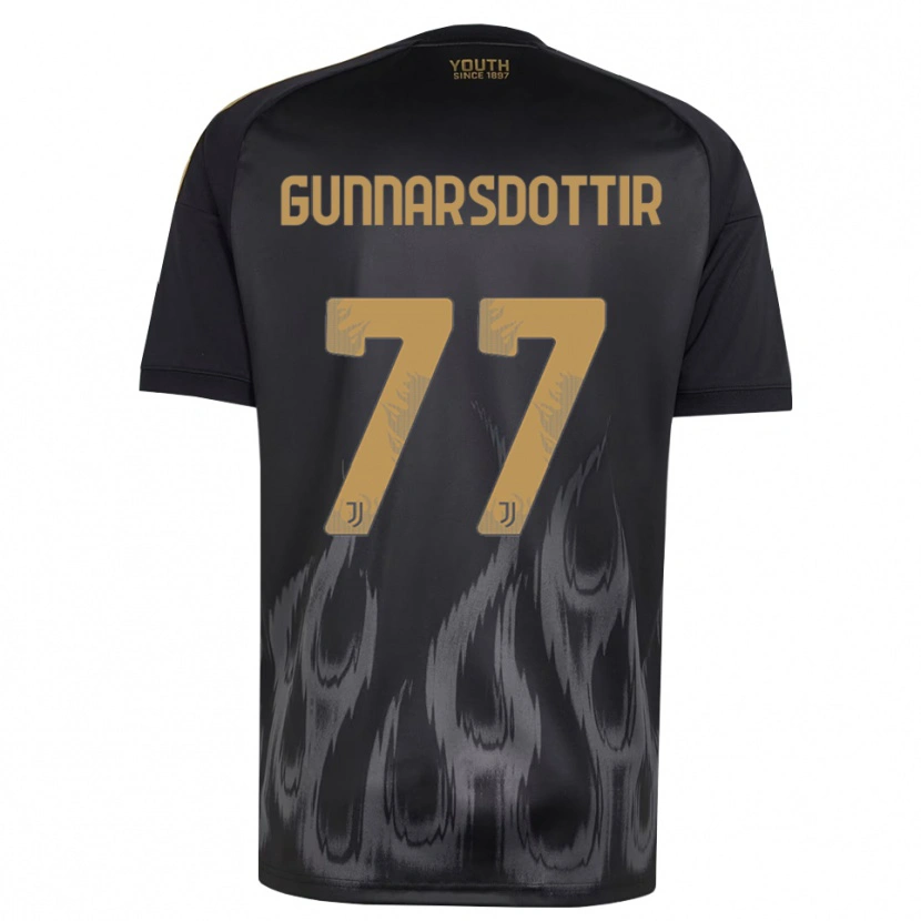 Danxen Heren Sara Bjork Gunnarsdottir #77 Zwart Bruin Thuisshirt Derde Tenue 2026/27 T-Shirt België