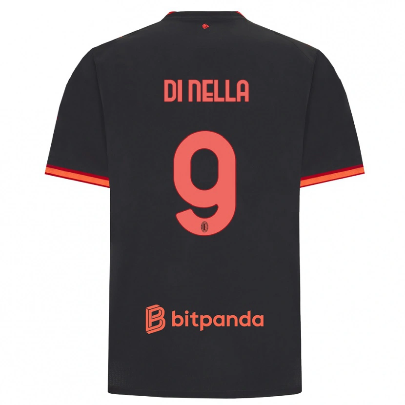 Danxen Heren Ludovico Di Nella #9 Zwart Rood Thuisshirt Derde Tenue 2026/27 T-Shirt België