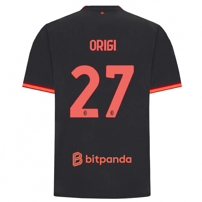 Danxen Heren Divock Origi #27 Zwart Rood Thuisshirt Derde Tenue 2026/27 T-Shirt België