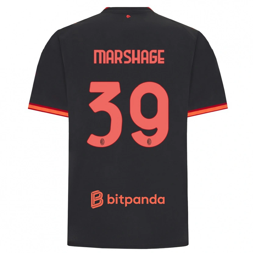 Danxen Heren Wilgot Marshage #39 Zwart Rood Thuisshirt Derde Tenue 2026/27 T-Shirt België