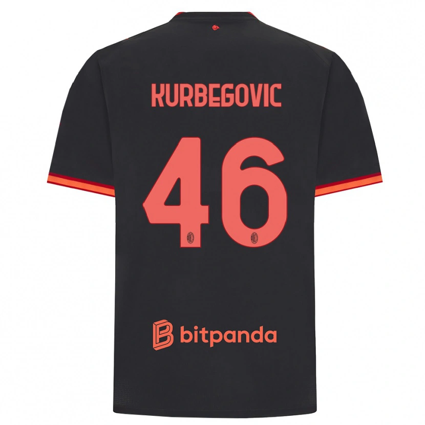 Danxen Heren Dino Kurbegovic #46 Zwart Rood Thuisshirt Derde Tenue 2026/27 T-Shirt België