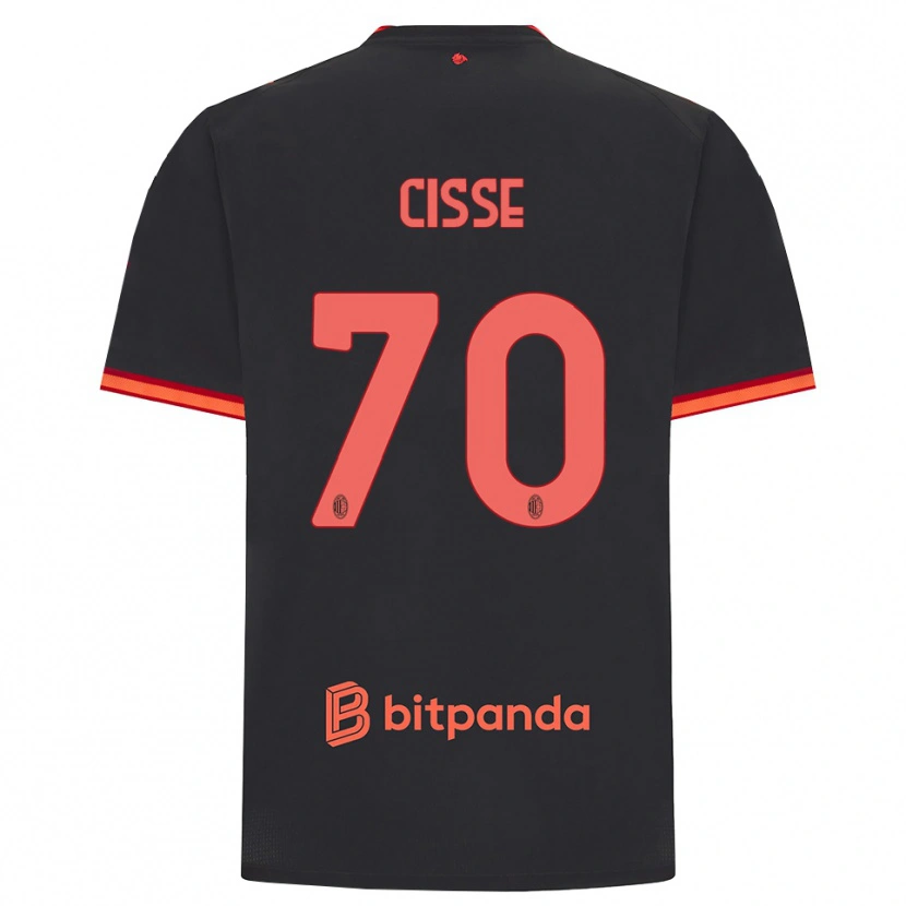 Danxen Heren Alphadjo Cissè #70 Zwart Rood Thuisshirt Derde Tenue 2026/27 T-Shirt België