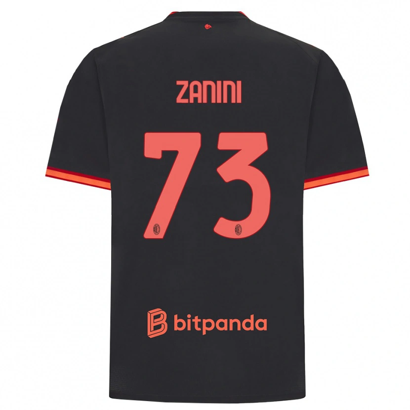 Danxen Heren Paola Zanini #73 Zwart Rood Thuisshirt Derde Tenue 2026/27 T-Shirt België