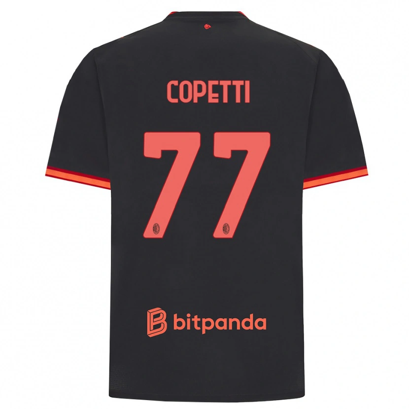 Danxen Heren Matilde Copetti #77 Zwart Rood Thuisshirt Derde Tenue 2026/27 T-Shirt België