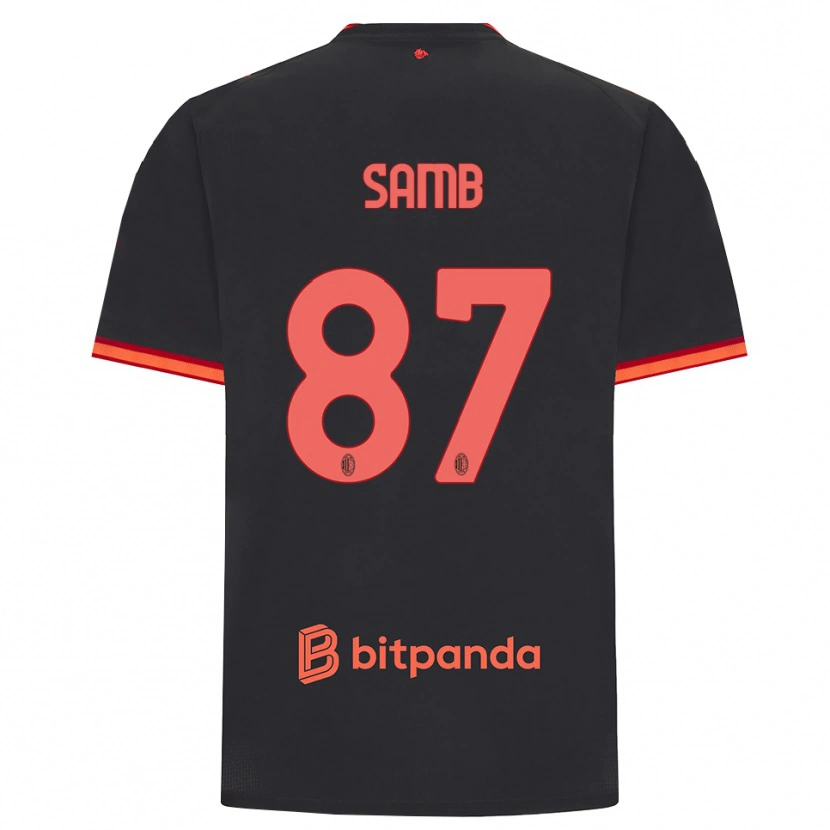 Danxen Heren Ablaye Samb #87 Zwart Rood Thuisshirt Derde Tenue 2026/27 T-Shirt België