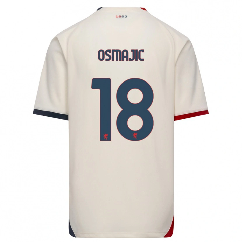 Danxen Heren Milutin Osmajic #18 Off-White Rood Uitshirt Uittenue 2026/27 T-Shirt België