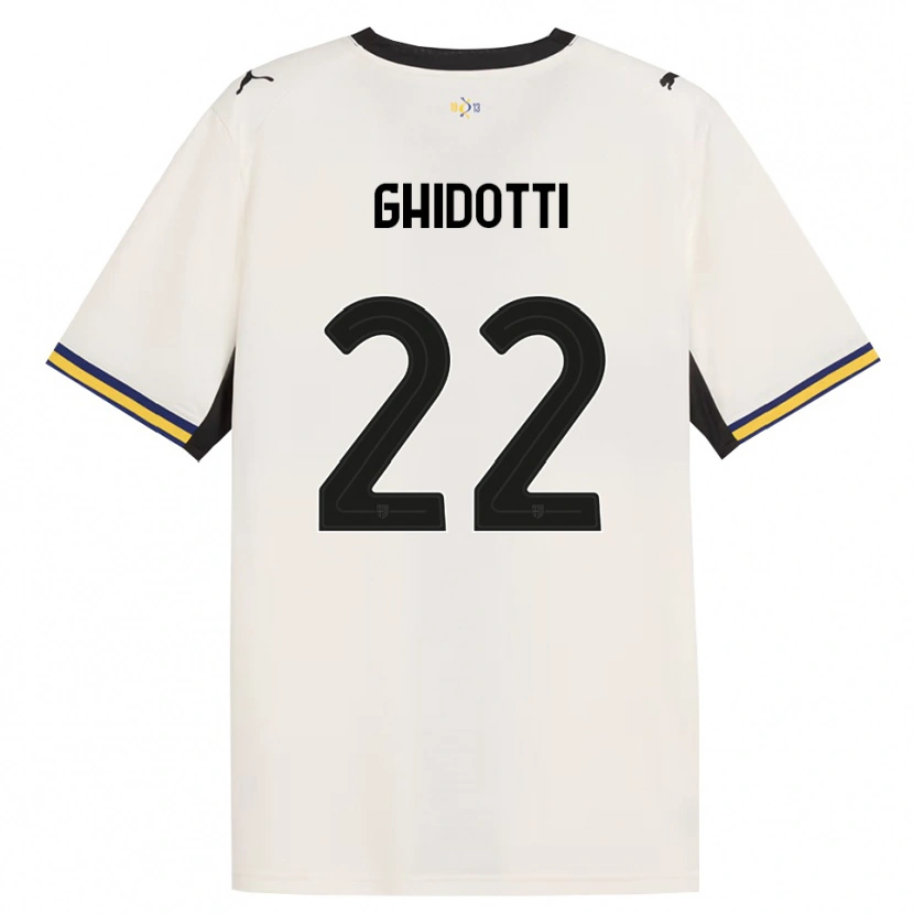 Danxen Heren Simone Ghidotti #22 Off-White Zwart Geel Thuisshirt Thuistenue 2026/27 T-Shirt België