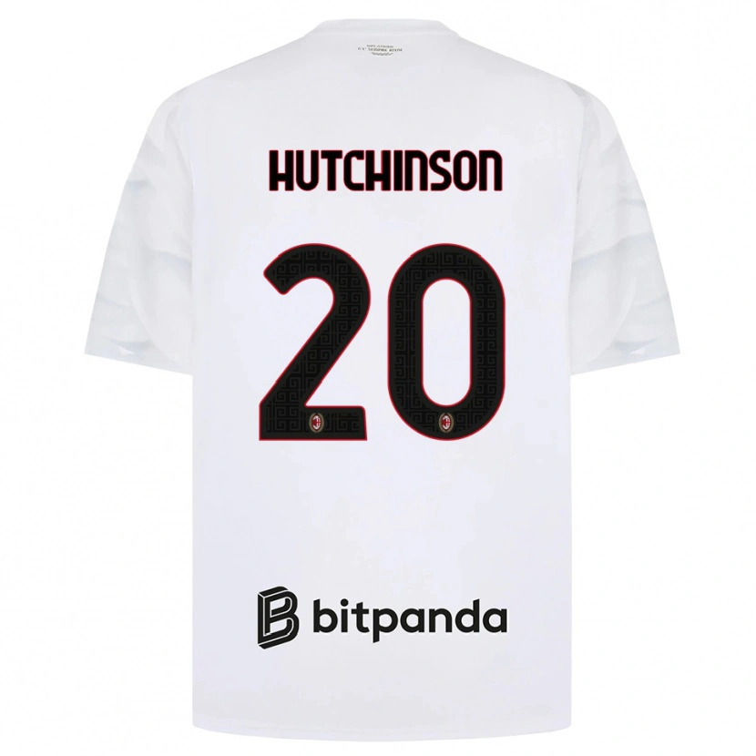 Danxen Dames Omari Hutchinson #20 Wit Rood Zwart Uitshirt Uittenue 2026/27 T-Shirt België