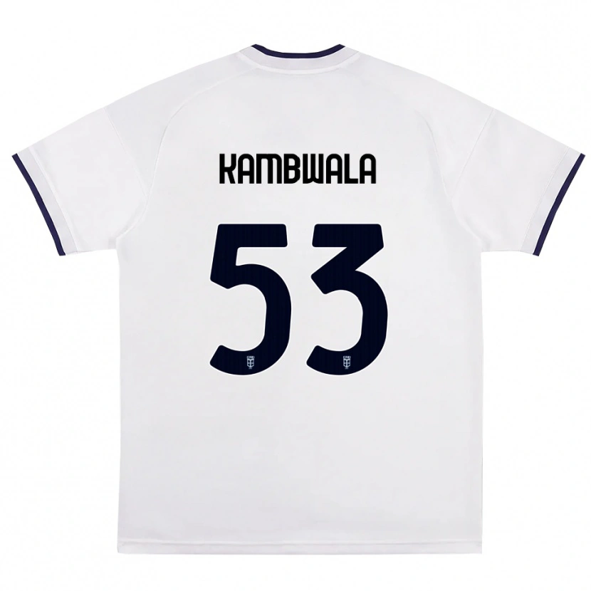 Danxen Dames Willy Kambwala #53 Wit Rood Koninklijk Blauw Uitshirt Uittenue 2026/27 T-Shirt België