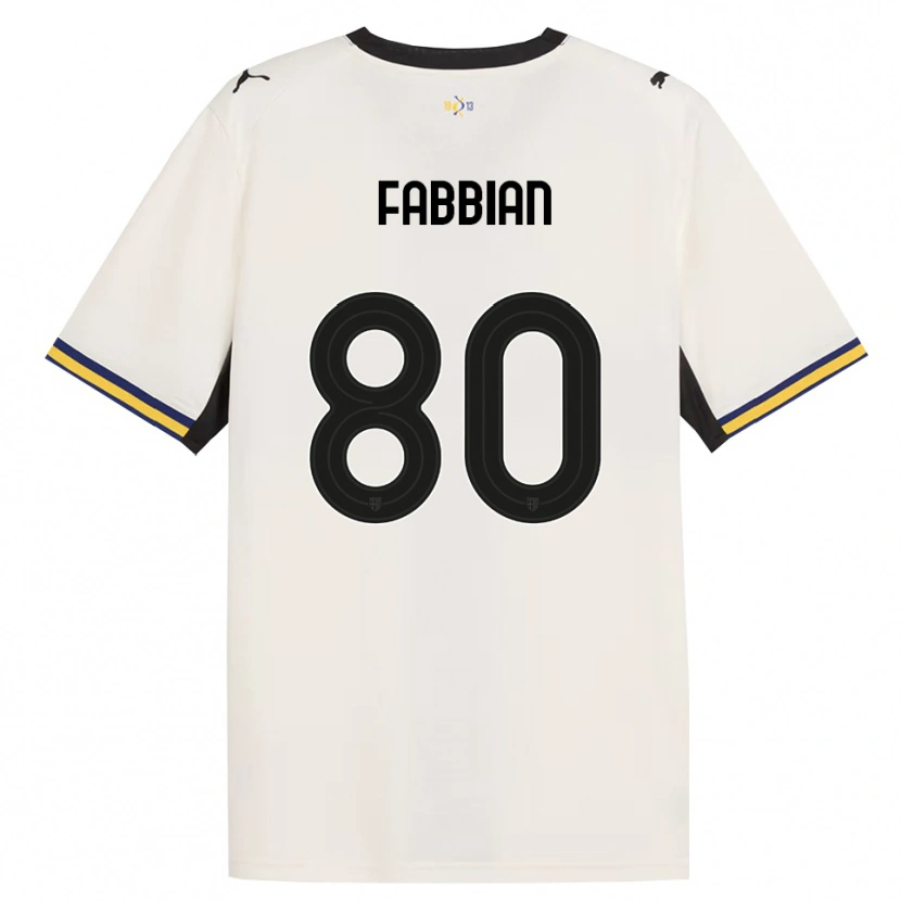 Danxen Dames Giovanni Fabbian #80 Off-White Zwart Geel Thuisshirt Thuistenue 2026/27 T-Shirt België