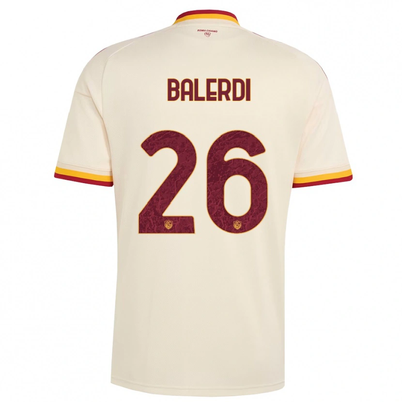 Danxen Dames Leonardo Balerdi #26 Champagne Rood Geel Uitshirt Uittenue 2026/27 T-Shirt België