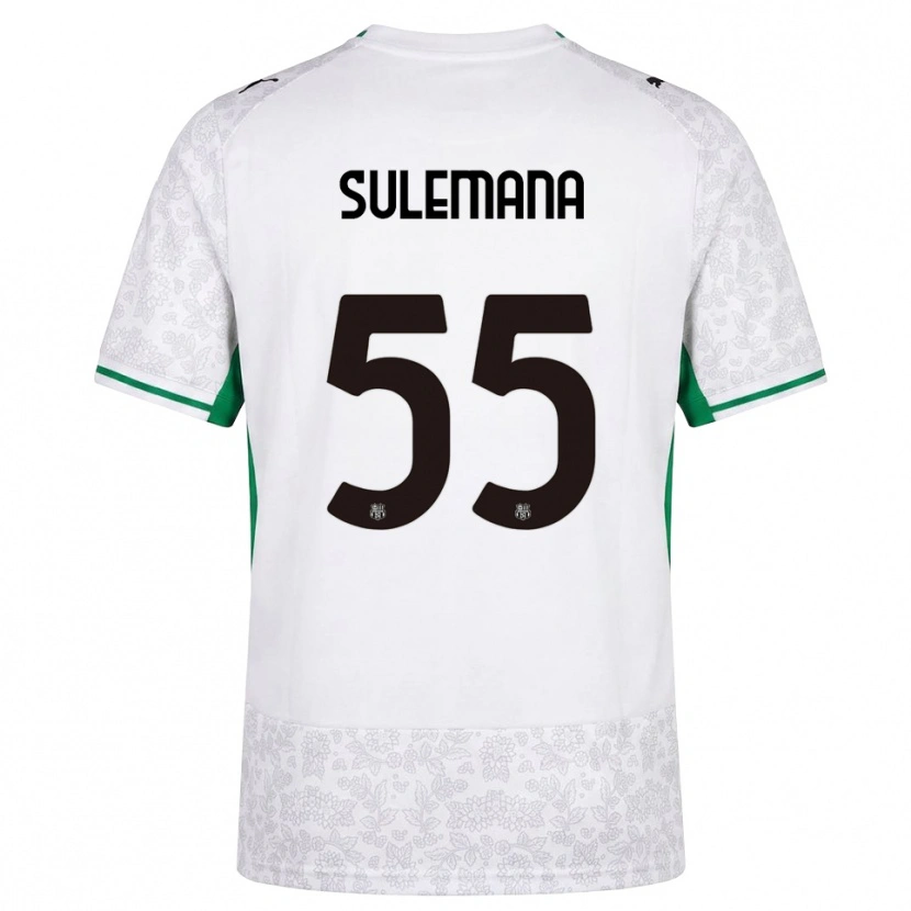 Danxen Dames Ibrahim Sulemana #55 Wit Zwart Groen Uitshirt Uittenue 2026/27 T-Shirt België