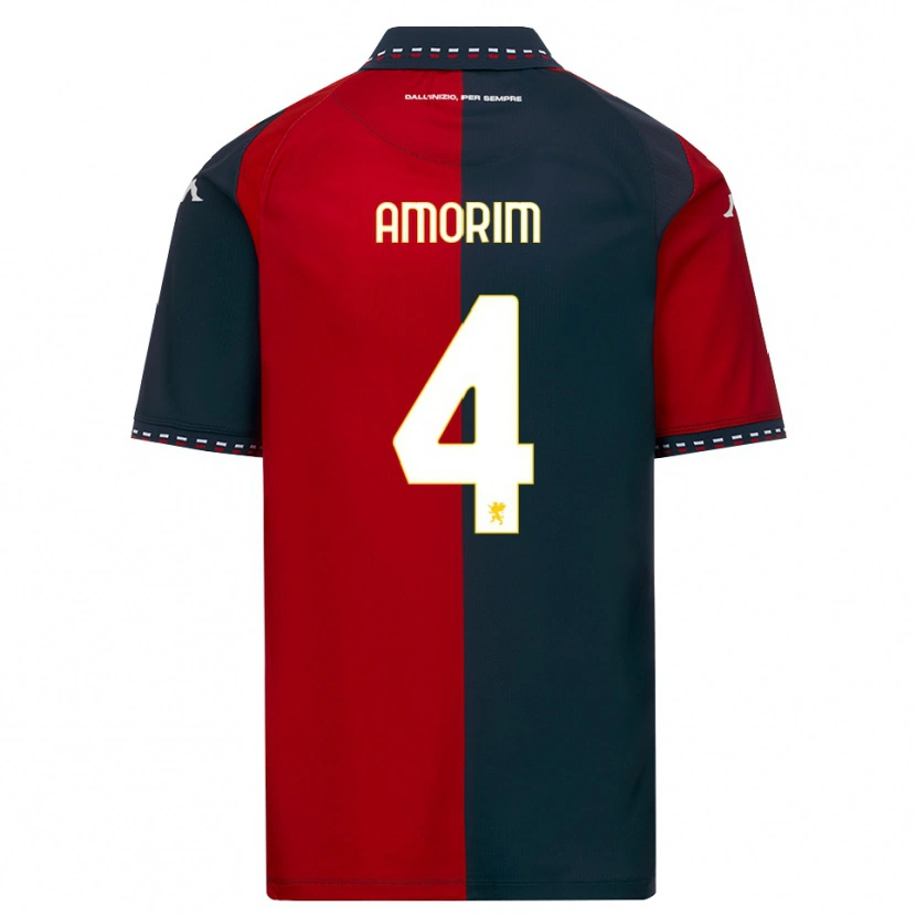 Danxen Dames Alexsandro Amorim De Freitas Filho #4 Rood Zwart Wit Thuisshirt Thuistenue 2026/27 T-Shirt België