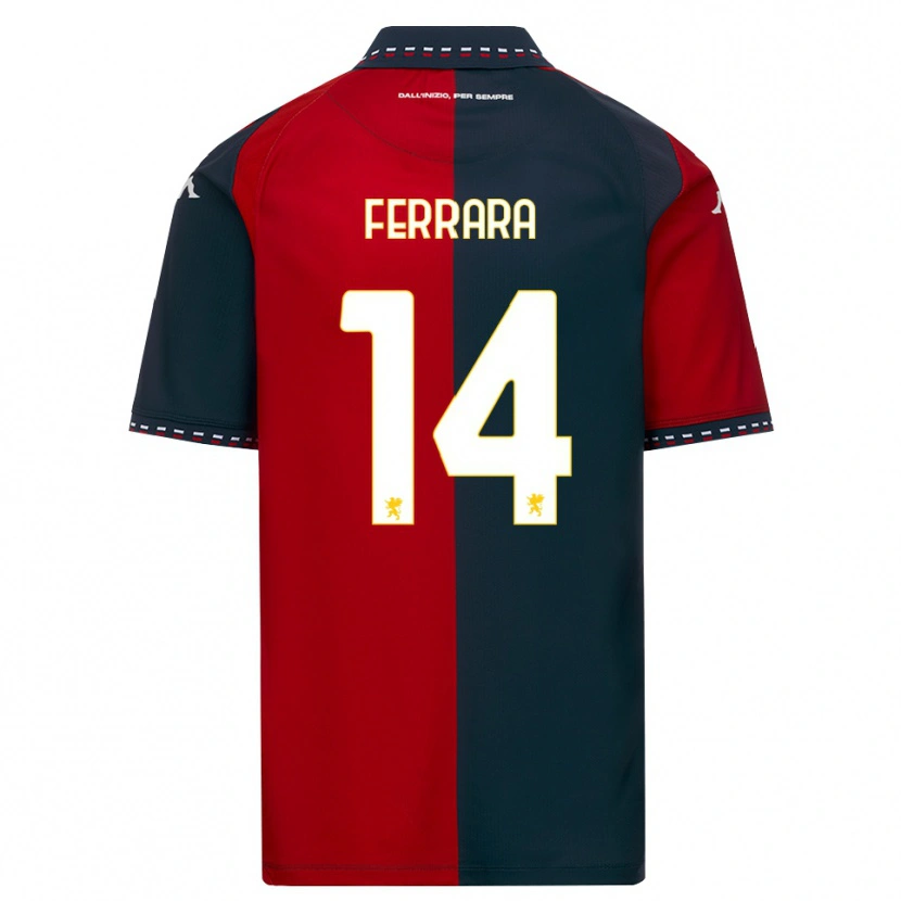 Danxen Dames Anastasia Ferrara #14 Rood Zwart Wit Thuisshirt Thuistenue 2026/27 T-Shirt België