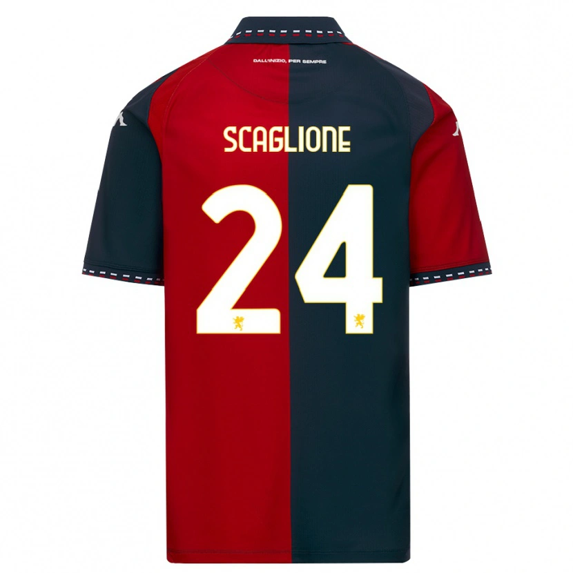 Danxen Dames Roberto Scaglione #24 Rood Zwart Wit Thuisshirt Thuistenue 2026/27 T-Shirt België