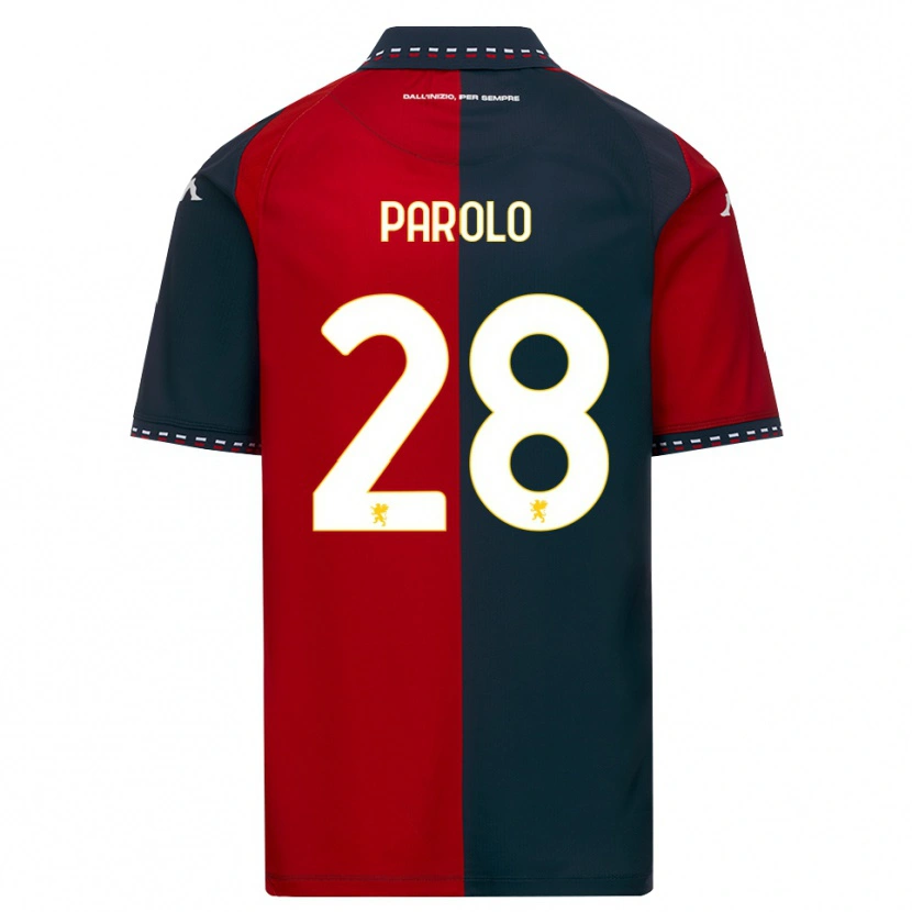 Danxen Dames Lucrezia Parolo #28 Rood Zwart Wit Thuisshirt Thuistenue 2026/27 T-Shirt België