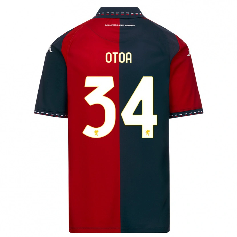 Danxen Dames Sebastian Otoa #34 Rood Zwart Wit Thuisshirt Thuistenue 2026/27 T-Shirt België