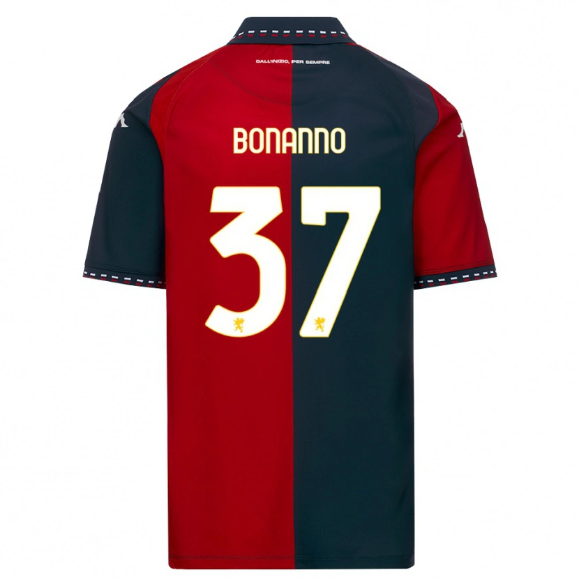 Danxen Dames Giuseppe Bonanno #37 Rood Zwart Wit Thuisshirt Thuistenue 2026/27 T-Shirt België