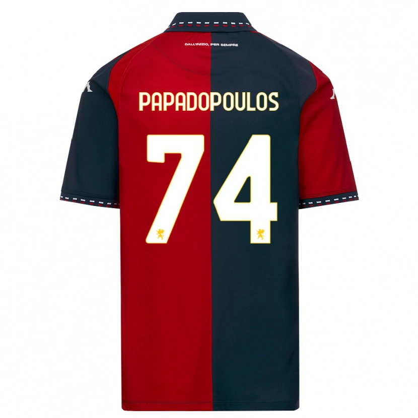 Danxen Dames Christos Papadopoulos #74 Rood Zwart Wit Thuisshirt Thuistenue 2026/27 T-Shirt België