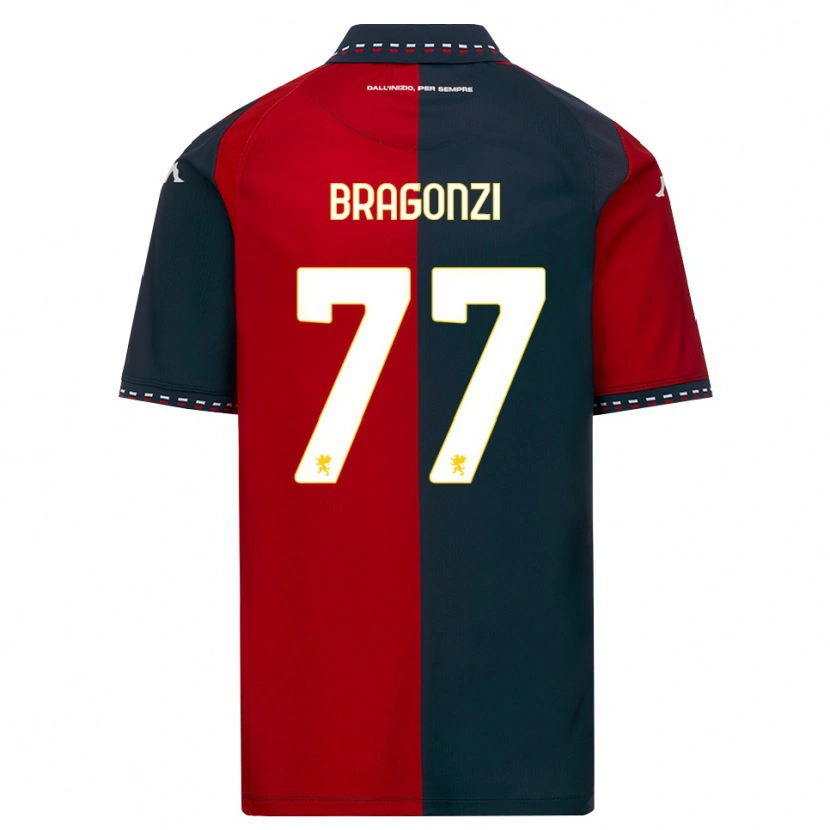 Danxen Dames Asia Bragonzi #77 Rood Zwart Wit Thuisshirt Thuistenue 2026/27 T-Shirt België