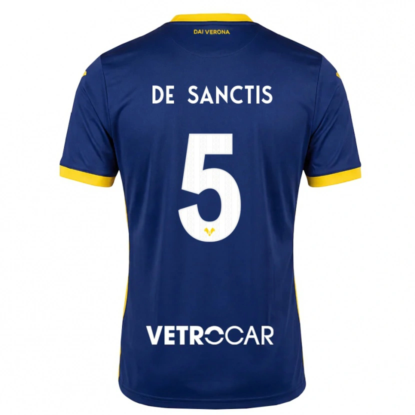 Danxen Dames Aurora De Sanctis #5 Koninklijk Blauw Geel Wit Thuisshirt Thuistenue 2026/27 T-Shirt België