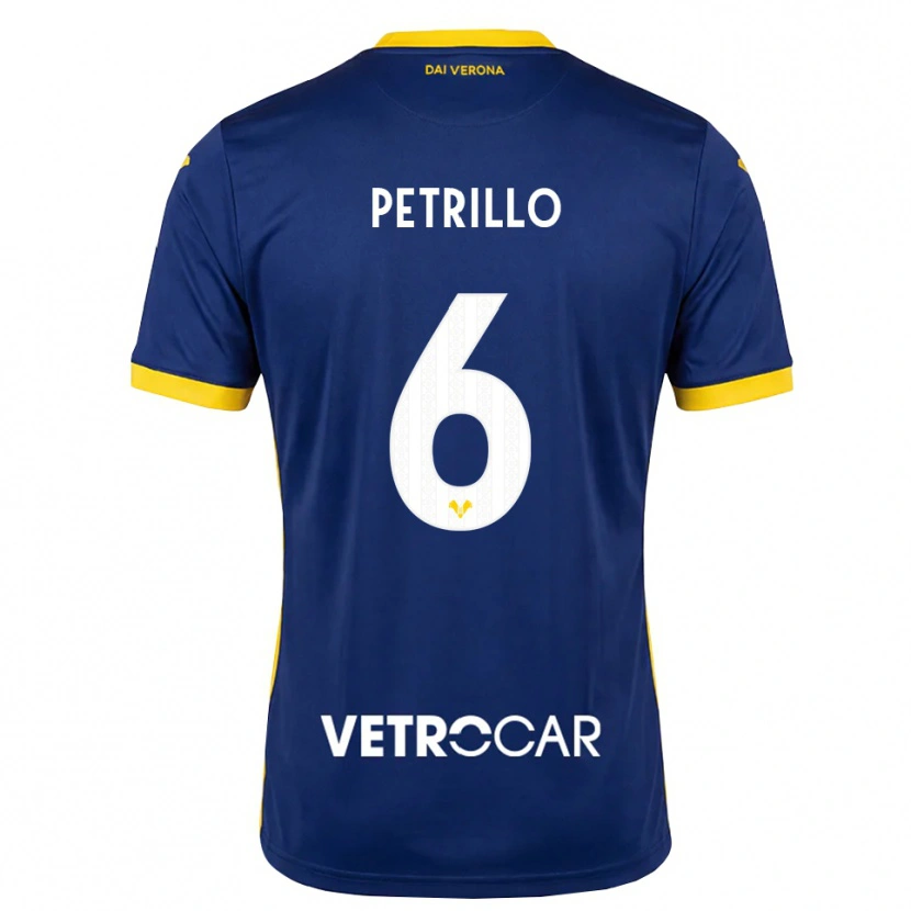 Danxen Dames Mary Clare Petrillo #6 Koninklijk Blauw Geel Wit Thuisshirt Thuistenue 2026/27 T-Shirt België