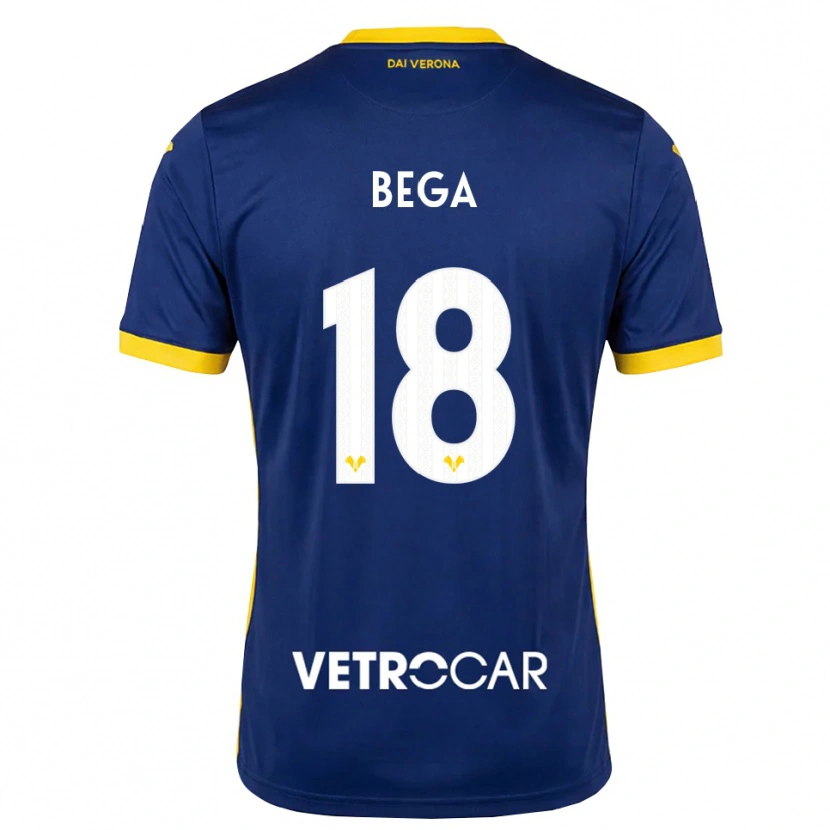 Danxen Dames Leorat Bega #18 Koninklijk Blauw Geel Wit Thuisshirt Thuistenue 2026/27 T-Shirt België