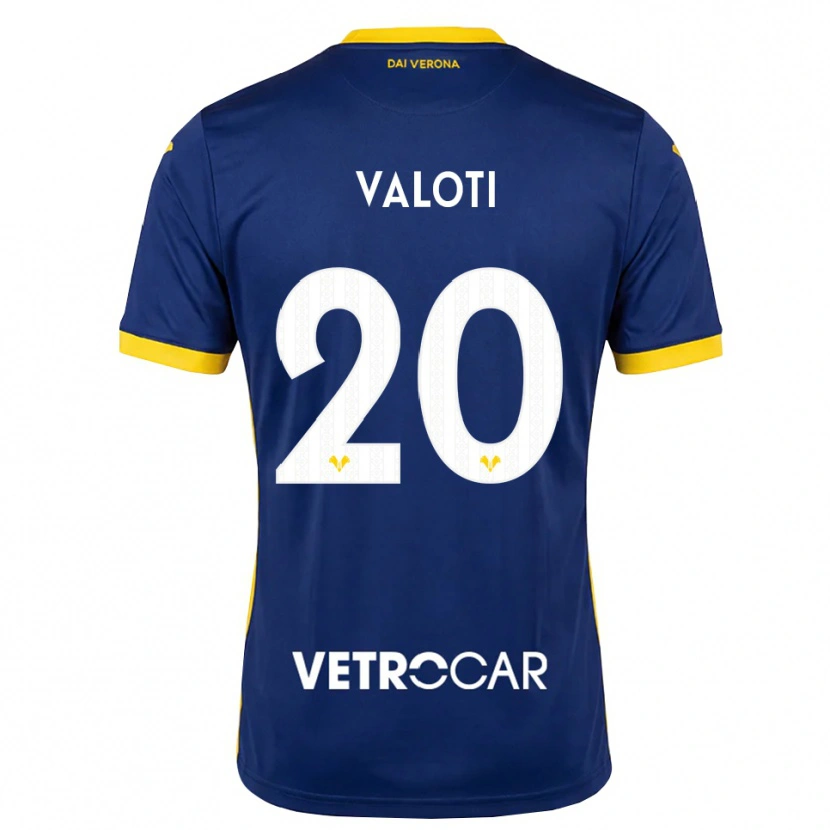 Danxen Dames Alessandro Valoti #20 Koninklijk Blauw Geel Wit Thuisshirt Thuistenue 2026/27 T-Shirt België