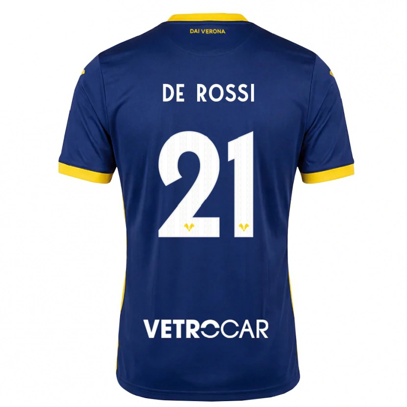 Danxen Dames Michele De Rossi #21 Koninklijk Blauw Geel Wit Thuisshirt Thuistenue 2026/27 T-Shirt België