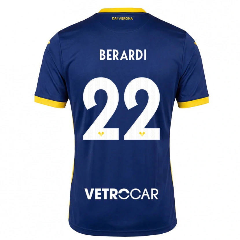 Danxen Dames Alessandro Berardi #22 Koninklijk Blauw Geel Wit Thuisshirt Thuistenue 2026/27 T-Shirt België