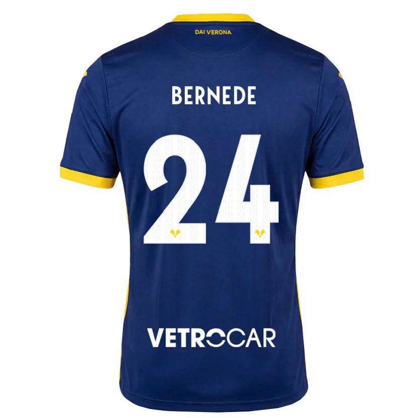 Danxen Dames Antoine Bernede #24 Koninklijk Blauw Geel Wit Thuisshirt Thuistenue 2026/27 T-Shirt België