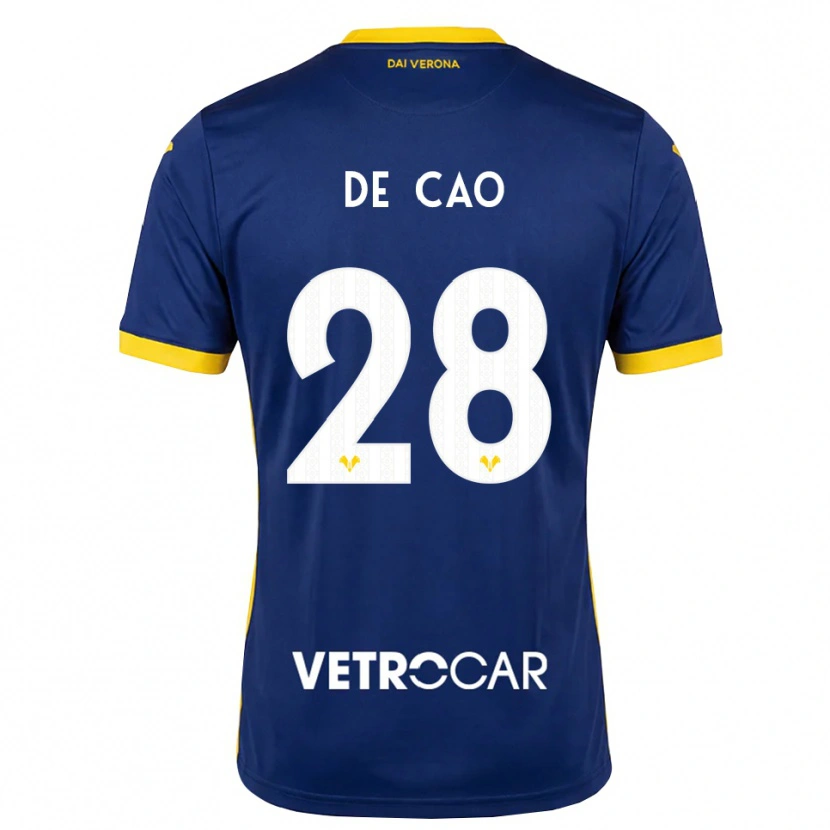 Danxen Dames Elena De Cao #28 Koninklijk Blauw Geel Wit Thuisshirt Thuistenue 2026/27 T-Shirt België