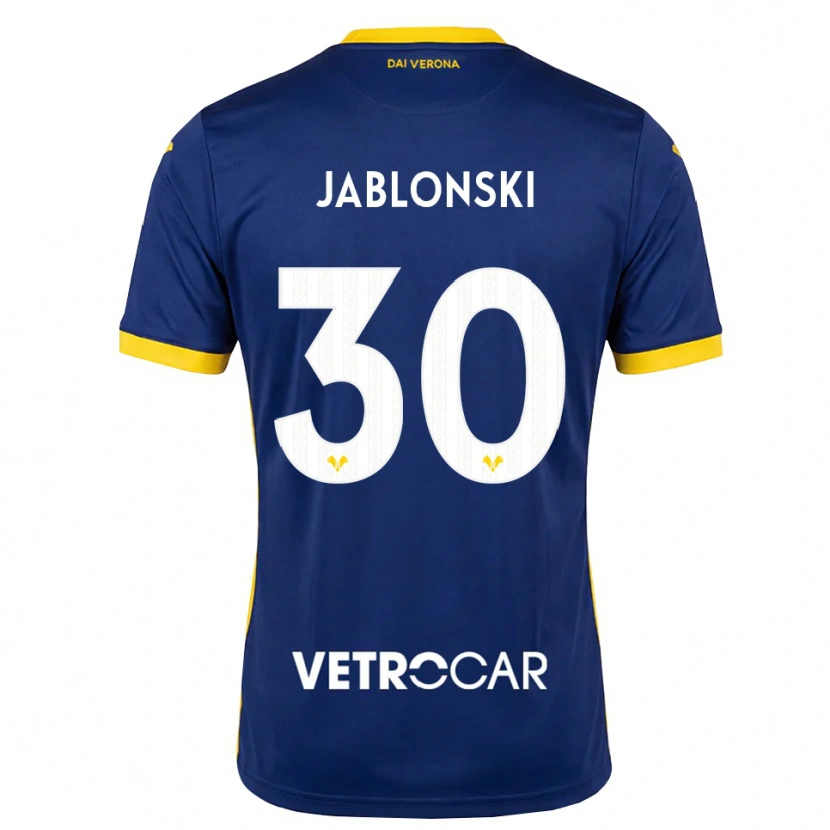 Danxen Dames Darvin Jablonski #30 Koninklijk Blauw Geel Wit Thuisshirt Thuistenue 2026/27 T-Shirt België