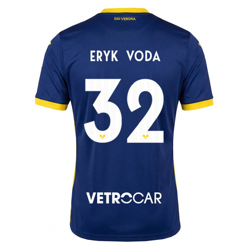 Danxen Dames Andrei Eryk Voda #32 Koninklijk Blauw Geel Wit Thuisshirt Thuistenue 2026/27 T-Shirt België