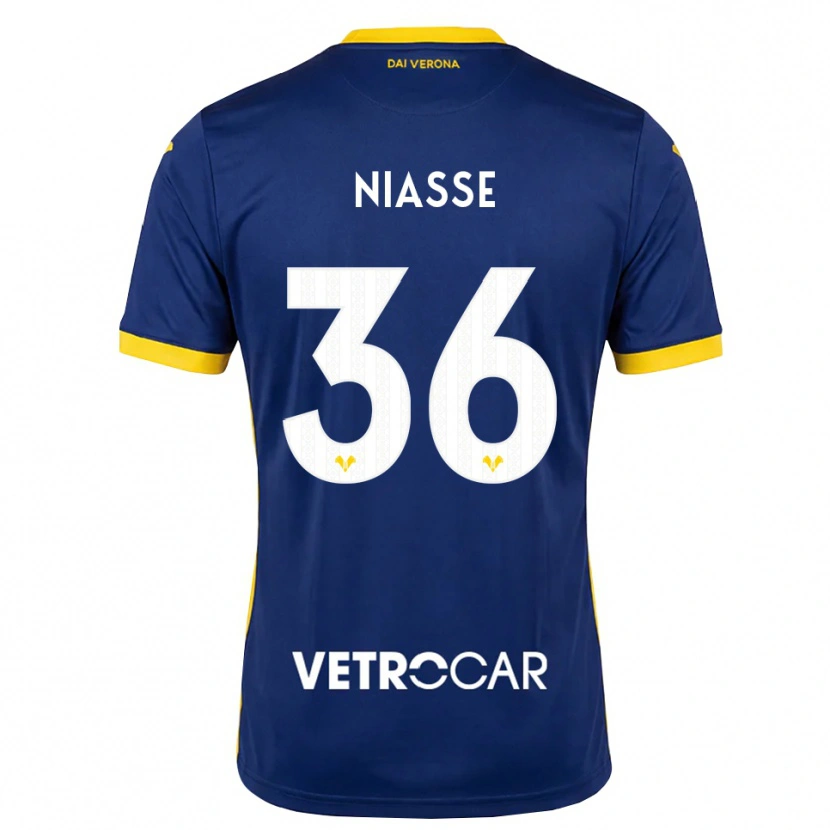 Danxen Dames Cheikh Niasse #36 Koninklijk Blauw Geel Wit Thuisshirt Thuistenue 2026/27 T-Shirt België