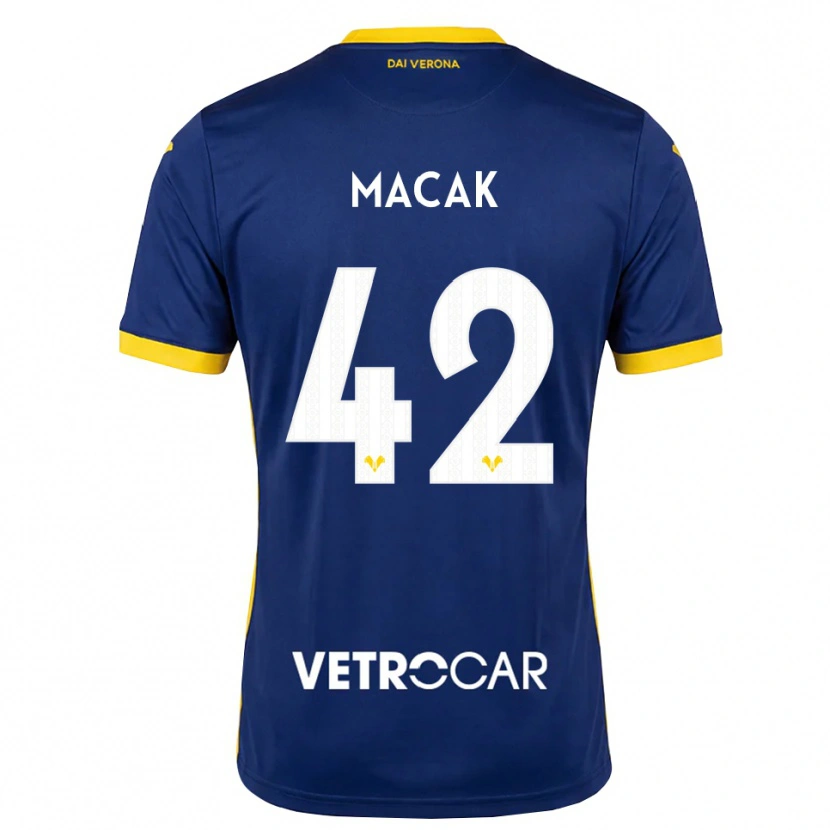 Danxen Dames Tian Macak #42 Koninklijk Blauw Geel Wit Thuisshirt Thuistenue 2026/27 T-Shirt België