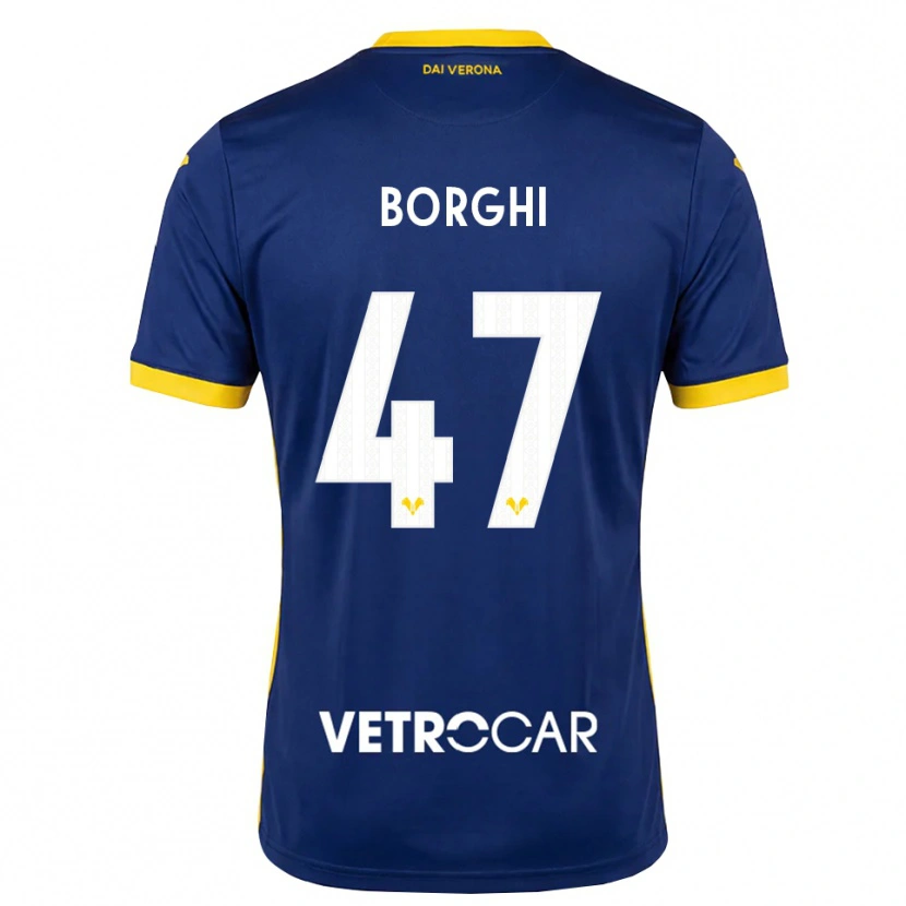 Danxen Dames Arthur Borghi #47 Koninklijk Blauw Geel Wit Thuisshirt Thuistenue 2026/27 T-Shirt België