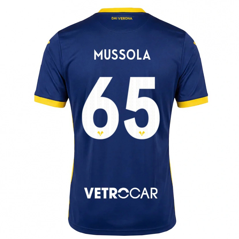 Danxen Dames Matteo Mussola #65 Koninklijk Blauw Geel Wit Thuisshirt Thuistenue 2026/27 T-Shirt België