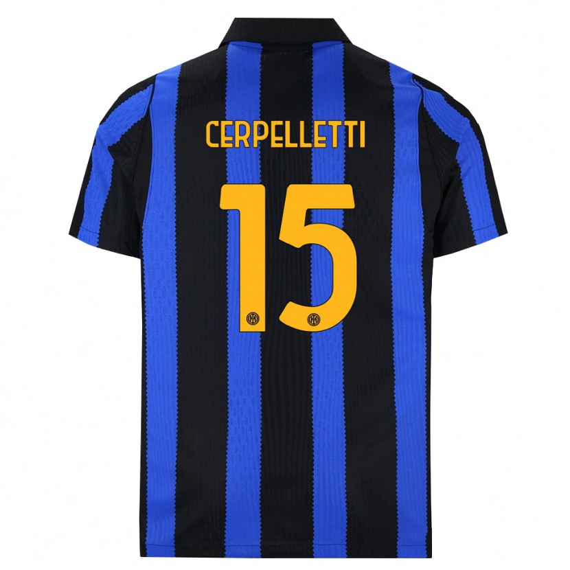 Danxen Dames Filippo Cerpelletti #15 Zwart Blauw Geel Thuisshirt Thuistenue 2026/27 T-Shirt België