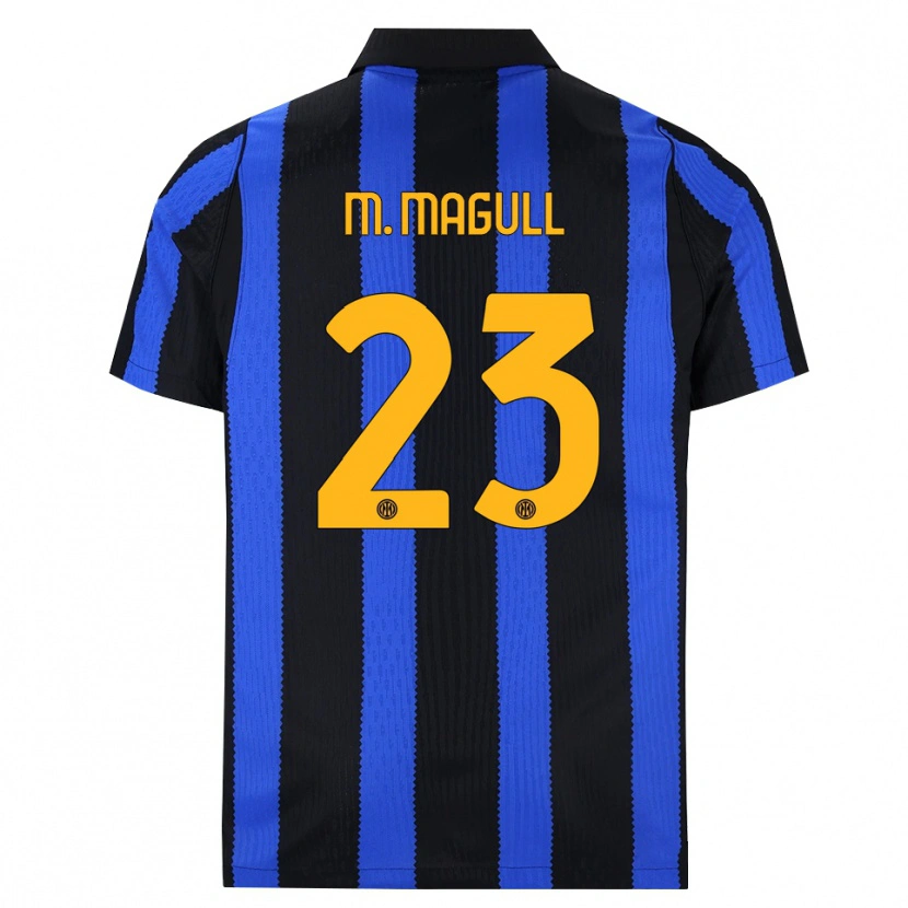 Danxen Dames Lina Maria Magull #23 Zwart Blauw Geel Thuisshirt Thuistenue 2026/27 T-Shirt België