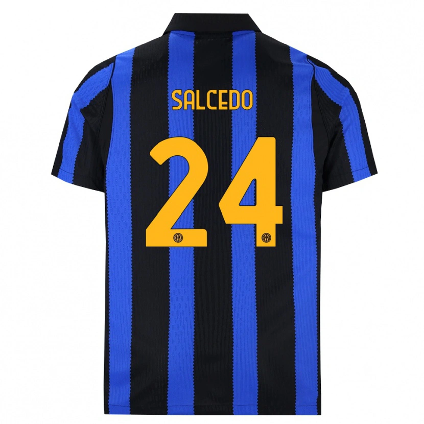 Danxen Dames Eddie Salcedo #24 Zwart Blauw Geel Thuisshirt Thuistenue 2026/27 T-Shirt België