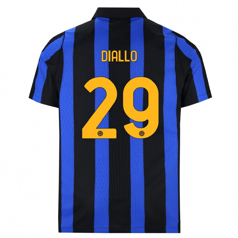 Danxen Dames Oumar Diallo #29 Zwart Blauw Geel Thuisshirt Thuistenue 2026/27 T-Shirt België