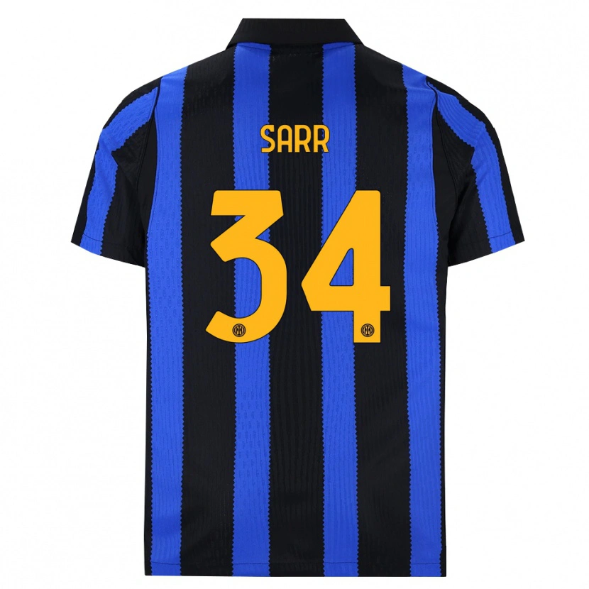 Danxen Dames Amadou Sarr #34 Zwart Blauw Geel Thuisshirt Thuistenue 2026/27 T-Shirt België