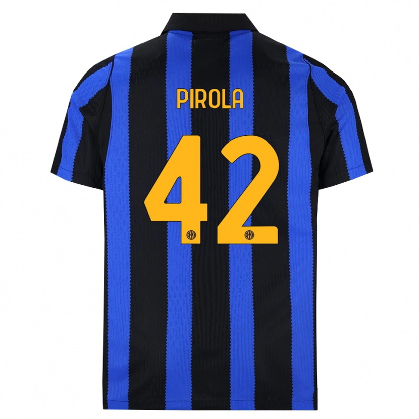 Danxen Dames Samuele Pirola #42 Zwart Blauw Geel Thuisshirt Thuistenue 2026/27 T-Shirt België
