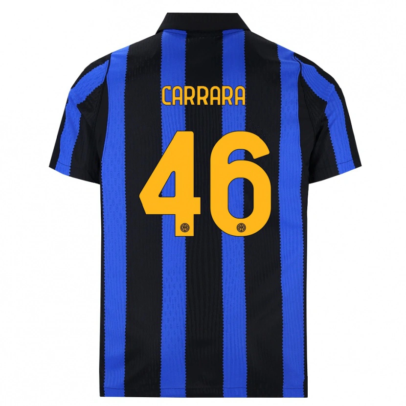Danxen Dames Cristian Carrara #46 Zwart Blauw Geel Thuisshirt Thuistenue 2026/27 T-Shirt België