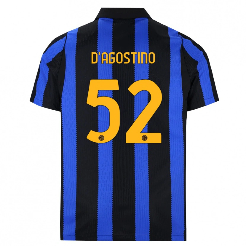 Danxen Dames Giovanni D'agostino #52 Zwart Blauw Geel Thuisshirt Thuistenue 2026/27 T-Shirt België