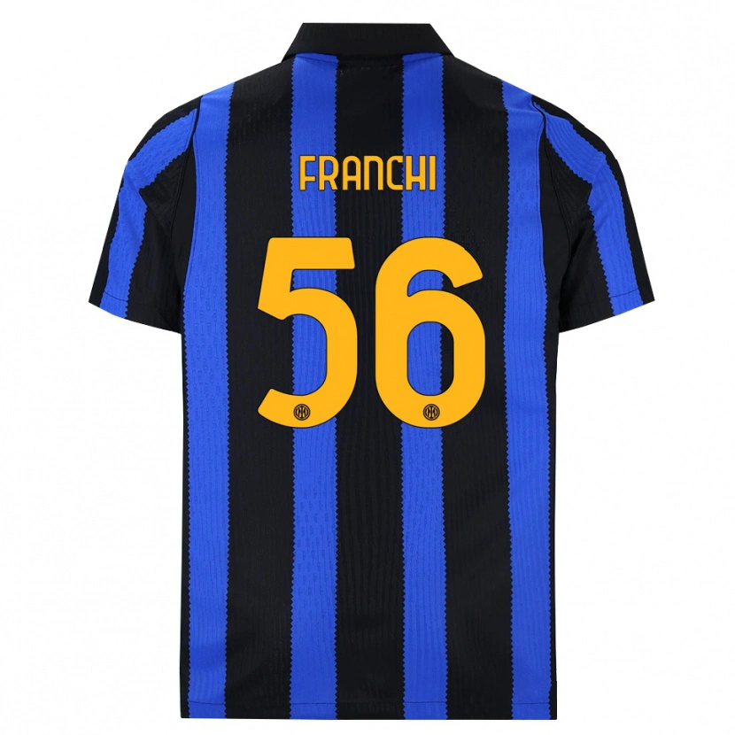 Danxen Dames Mirko Franchi #56 Zwart Blauw Geel Thuisshirt Thuistenue 2026/27 T-Shirt België