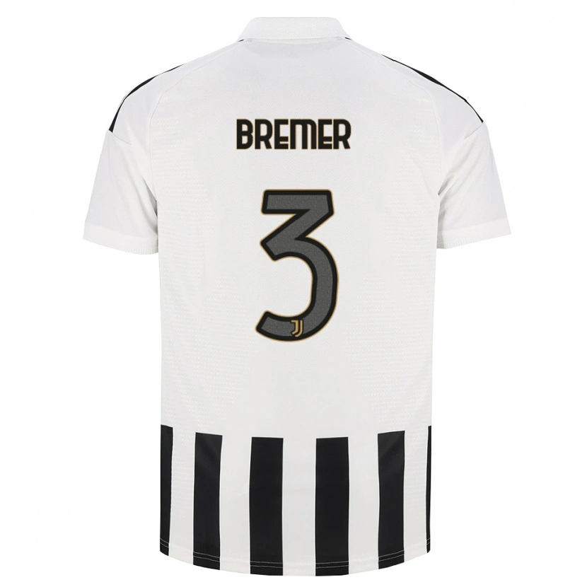 Danxen Dames Gleison Bremer Silva Nascimento #3 Zwart Wit Bruin Thuisshirt Thuistenue 2026/27 T-Shirt België